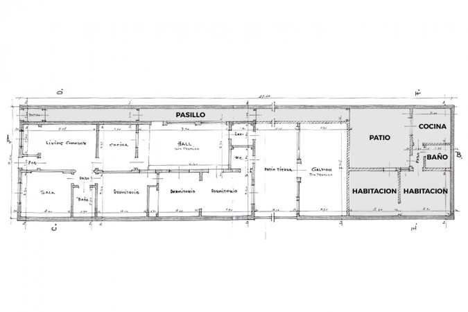 Casa de Pasillo no PH | Ocampo al 2900