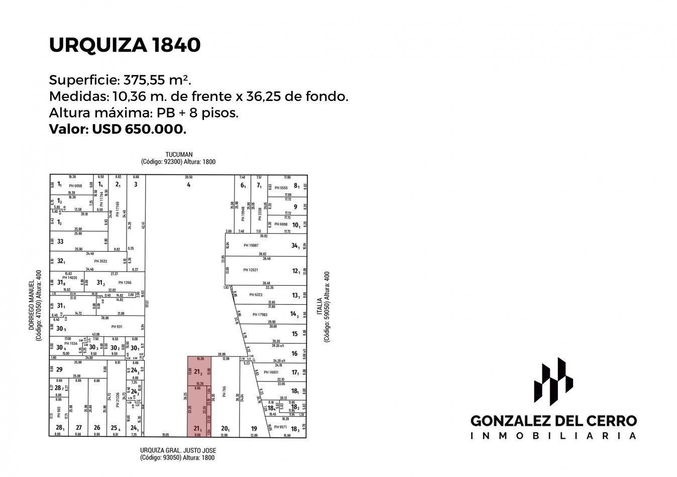 URQUIZA 1840 | TERRENO