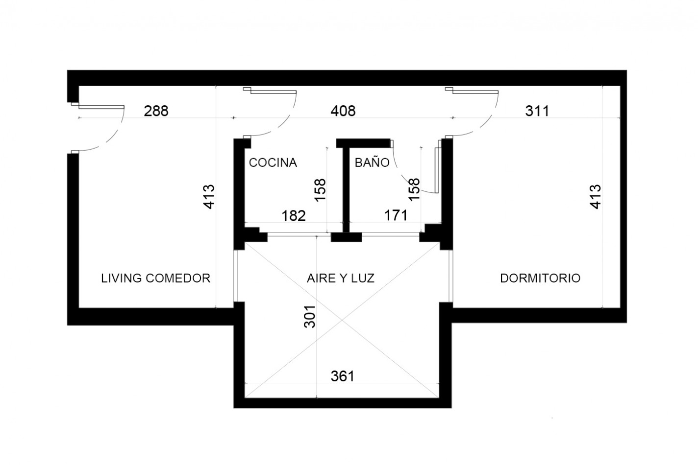 Departamento 1 dormitorio | San Lorenzo y España